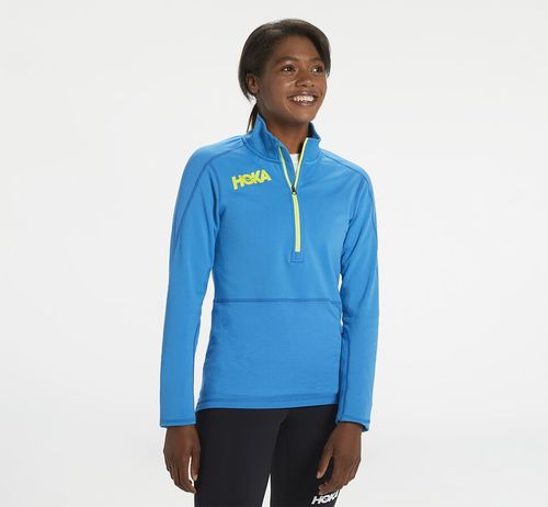 Hoka One One 1/2 Zip Midlayer Women's Running Tops Diva Blue | 1824960-IO