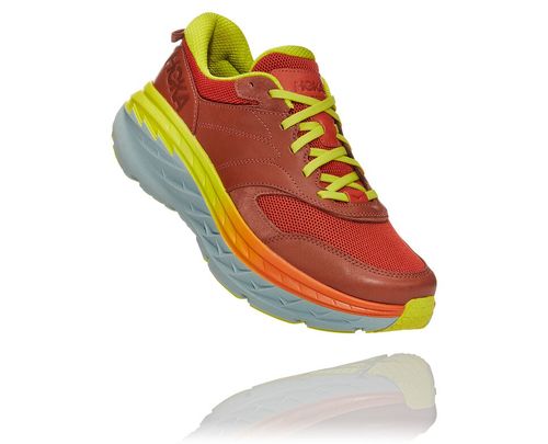 Hoka One One Bondi L All Gender Road Running Shoes Auburn / Chili | 6157908-ID