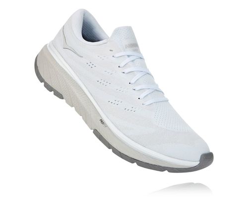 Hoka One One Cavu 3 Men's Road Running Shoes White / Nimbus Cloud | 7546028-TA