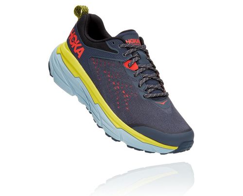 Hoka One One Challenger ATR 6 Men's Trail Running Shoes Ombre Blue / Green Sheen | 4729615-ND