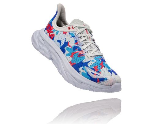 Hoka One One Clifton Edge Geometric All Gender Road Running Shoes Ballad Blue / Blue Flower | 614938