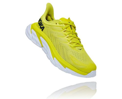 Hoka One One Clifton Edge Women's Road Running Shoes Citrus / White | 2360417-NH