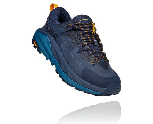 Hoka One One Kaha Low GORE-TEX Women's Hiking Boots Black Iris / Moroccan Blue | 6357429-FW