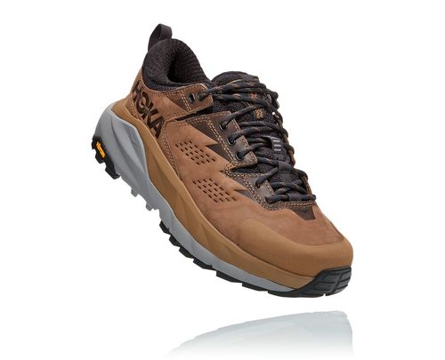 Hoka One One Kaha Low GORE-TEX Women's Hiking Boots Otter / Black | 7562803-XK