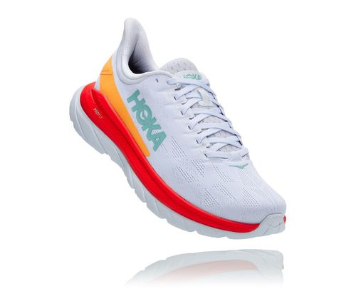 Hoka One One Mach 4 Women's Road Running Shoes White / Fiesta | 0639275-AC