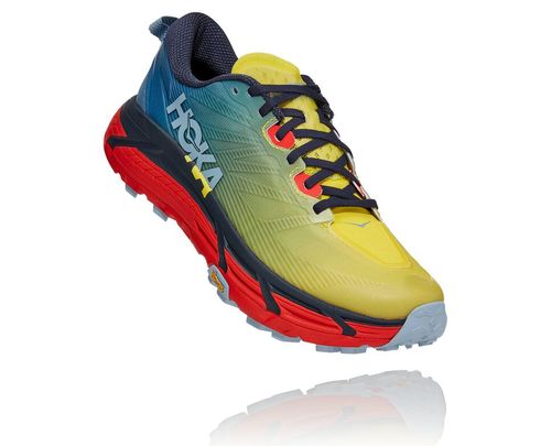 Hoka One One Mafate Speed 3 Men's Trail Running Shoes Provincial Blue / Fiesta | 9083276-CM