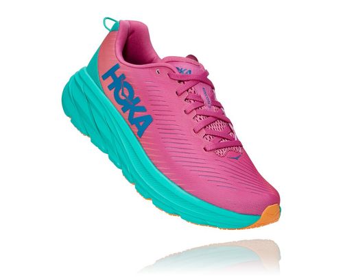 Hoka One One Rincon 3 Women's Road Running Shoes Phlox Pink / Atlantis | 9218745-KM