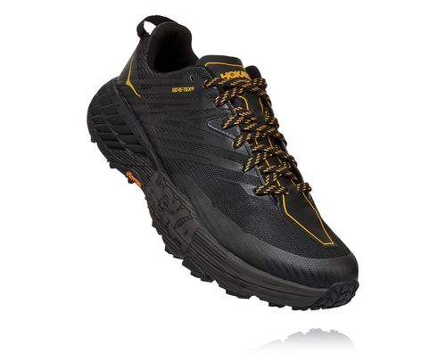 Hoka One One Speedgoat 4 GORE-TEX Men's Trail Running Shoes Anthracite / Dark Gull Grey | 3852697-BQ