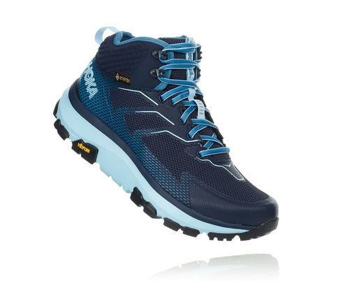 Hoka One One Toa GORE-TEX Women's Hiking Boots Black Iris / Aquamarine | 1026493-HJ