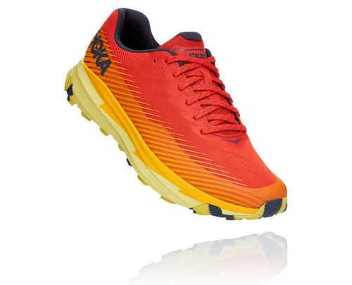 Hoka One One Torrent 2 Men's Trail Running Shoes Fiesta / Saffron | 5123407-JF