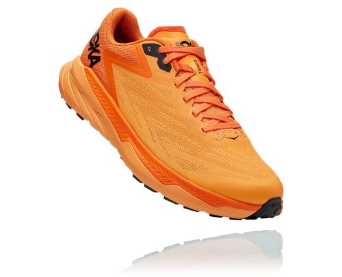 Hoka One One Zinal Men's Trail Running Shoes Blazing Orange / Persimmon Orange | 1058734-LB